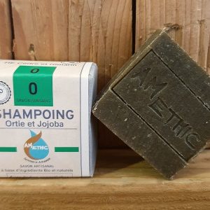 Shampoing solide à l'Ortie et à l'huile de Jojoba - shampoing doux et écologique| AMETHIC